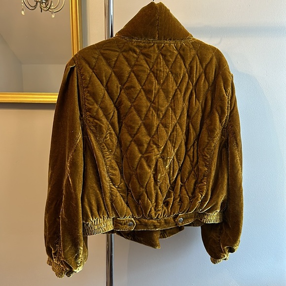 Free People velvet bomber - Picture 3 of 4